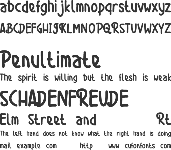 BELAROSA font preview