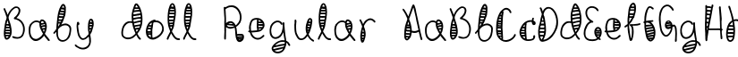 Baby doll Regular font