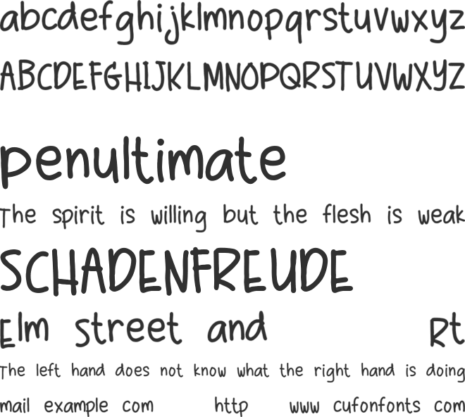 Annabelle font preview