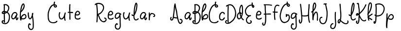 Baby Cute Regular font