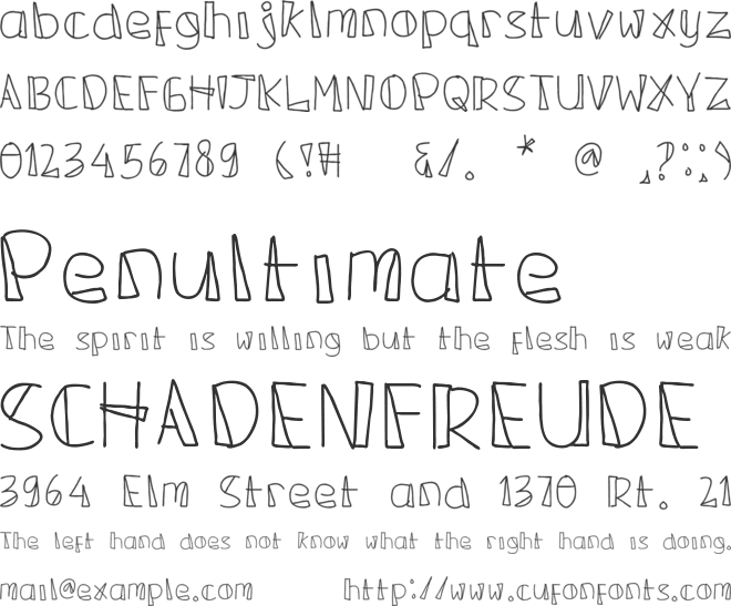 Welcome Santa font preview