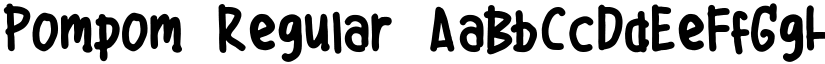 Pompom Regular font