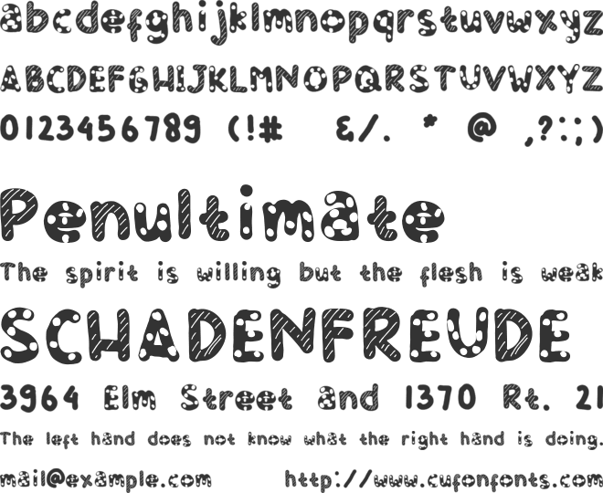 MOUW font preview