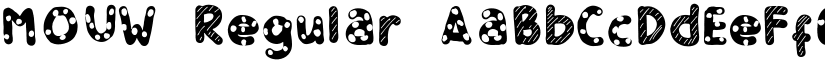 MOUW Regular font