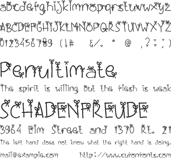 Happy Christmas font preview