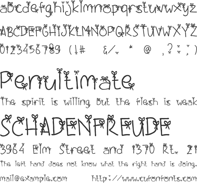 Happy Christmas font preview