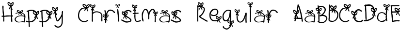 Happy Christmas Regular font