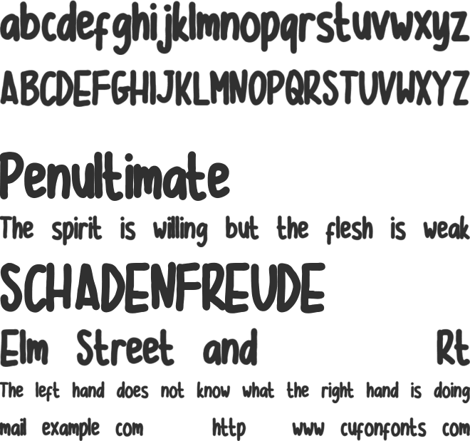everybody font preview