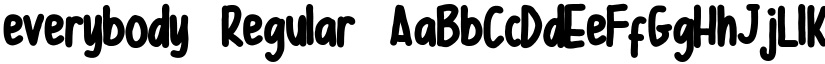 everybody Regular font