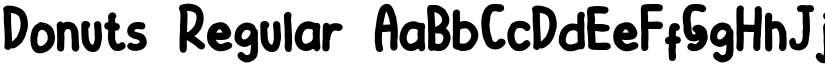 Donuts Regular font