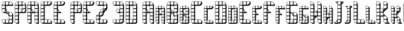 SPACE PEZ 3D font