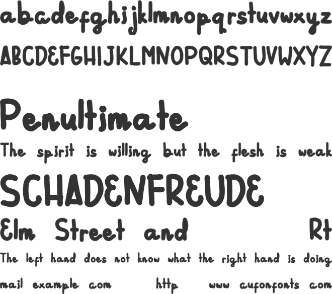 Ceftriaxon font preview