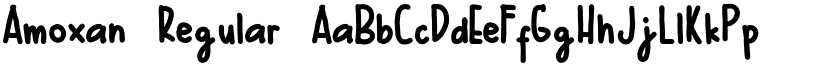 Amoxan Regular font