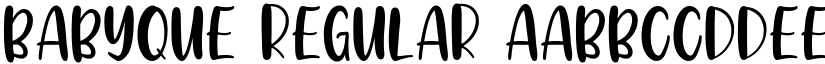 Babyque Regular font