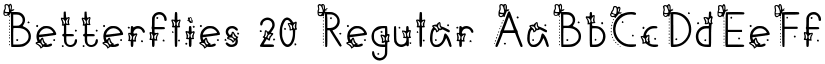 Betterflies 20 font download
