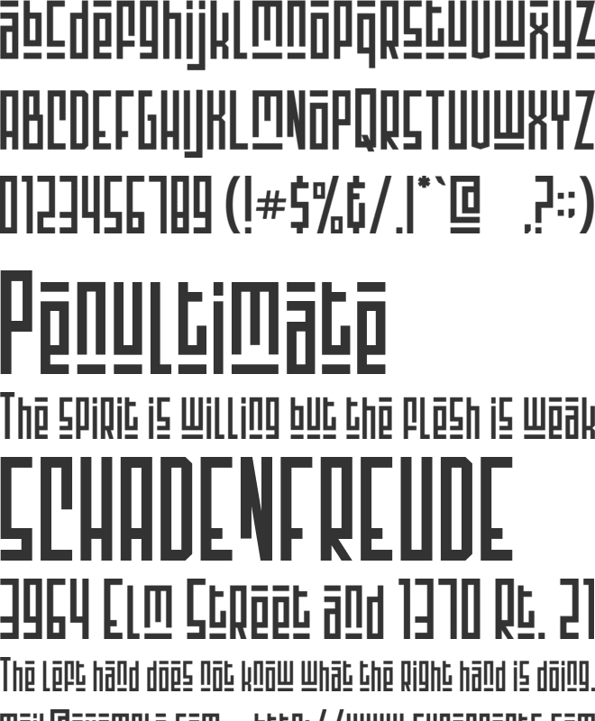 montsera font preview