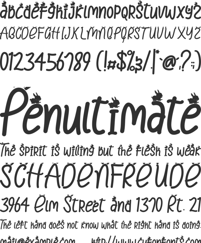 Easter Day font preview