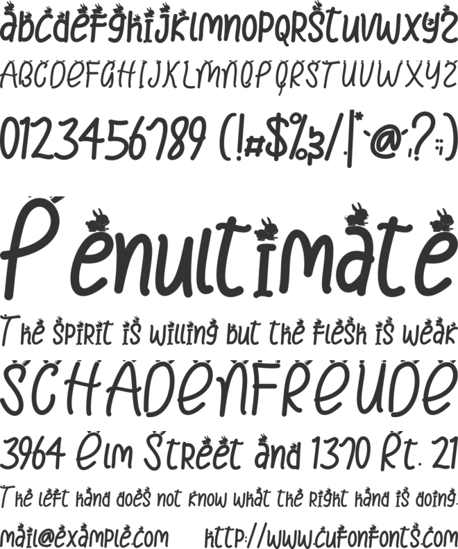 Easter Day font preview