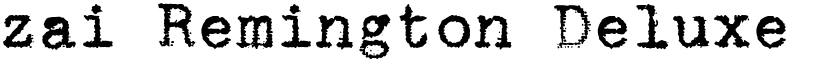 zai Remington Deluxe Typewriter 1938 Regular font