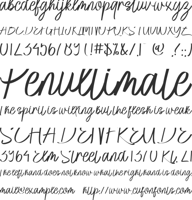 Agia Valley font preview