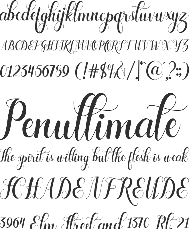 Laylarita font preview