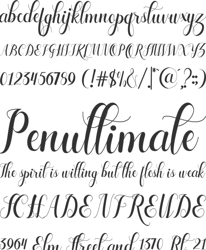 Laylarita font preview