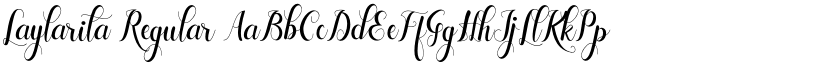 Laylarita Regular font