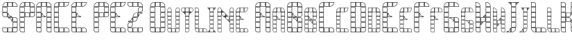 SPACE PEZ Outline font