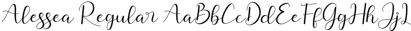 Alessea Regular font