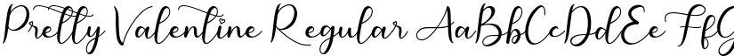 Pretty Valentine Regular font