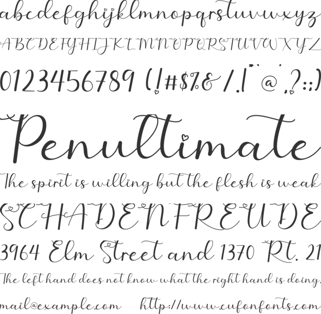 Valentine Soul font preview