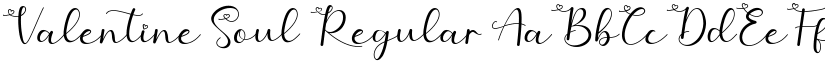 Valentine Soul Regular font