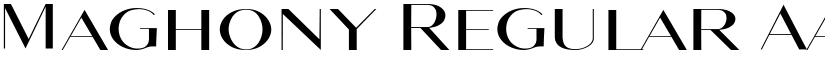 Maghony Regular font