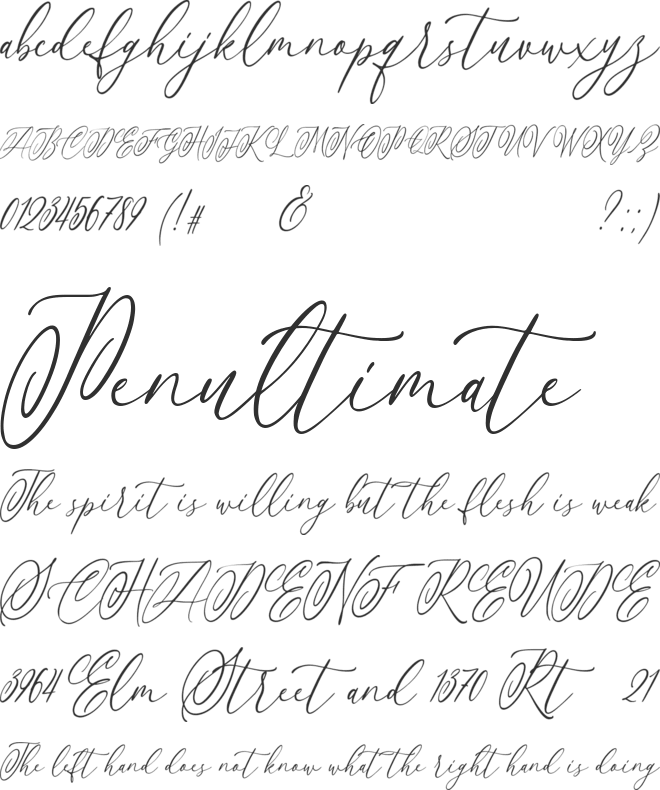 Antellope font preview