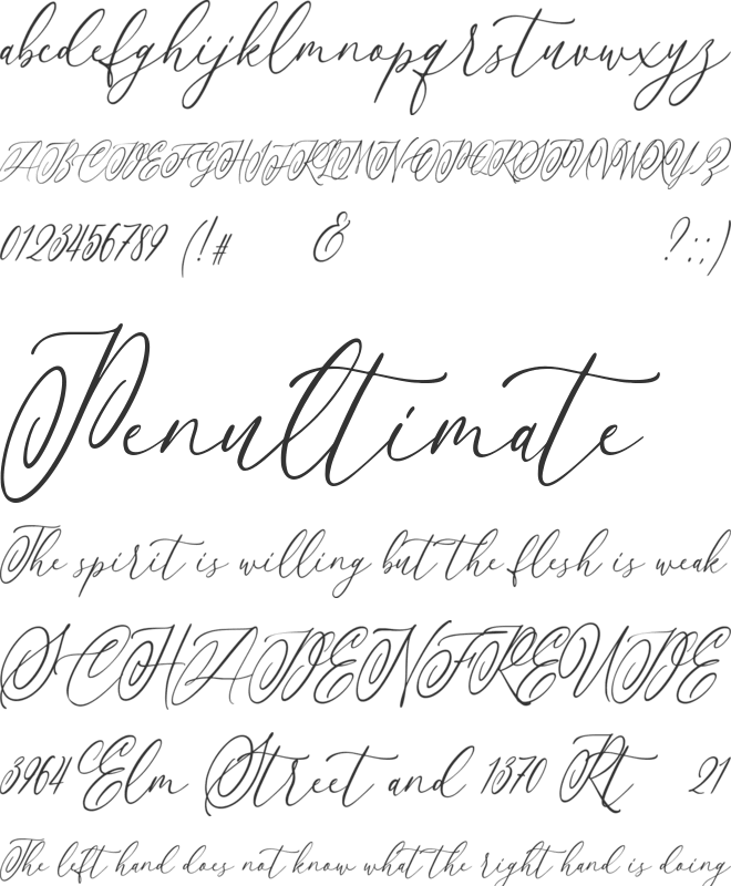 Antellope font preview