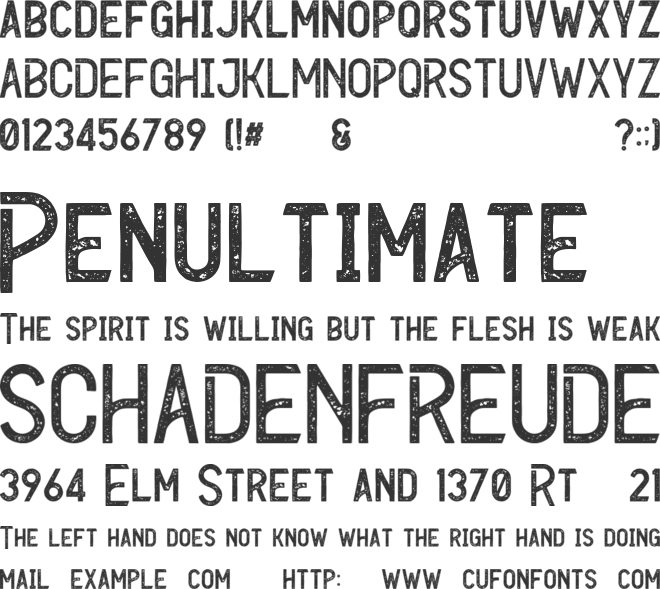 Enternal font preview