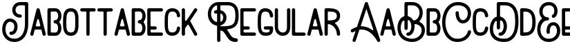 Jabottabeck font download