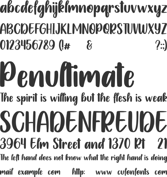 Rowytta font preview