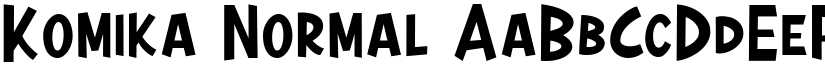 Komika Normal font