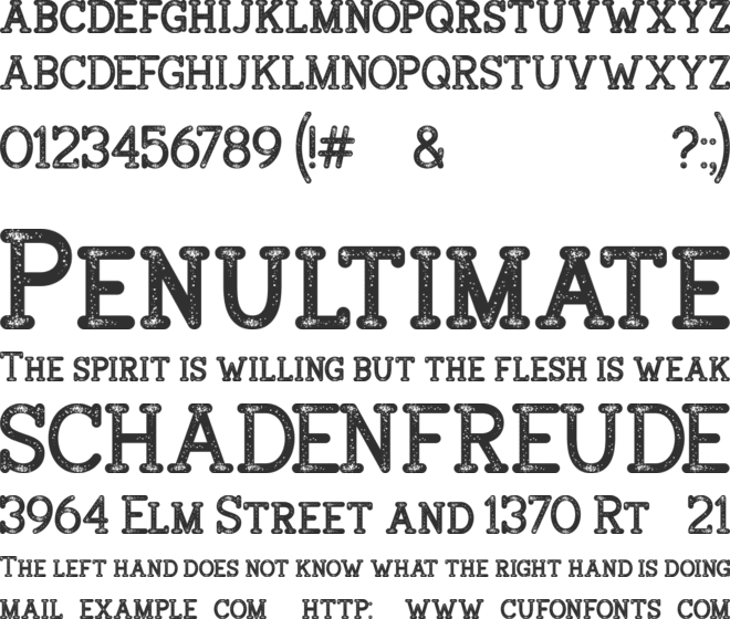 Broster font preview