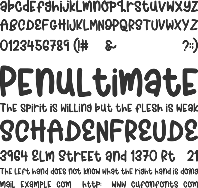 Lazzy Dog font preview