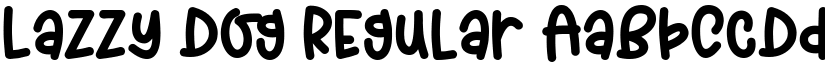 Lazzy Dog Regular font