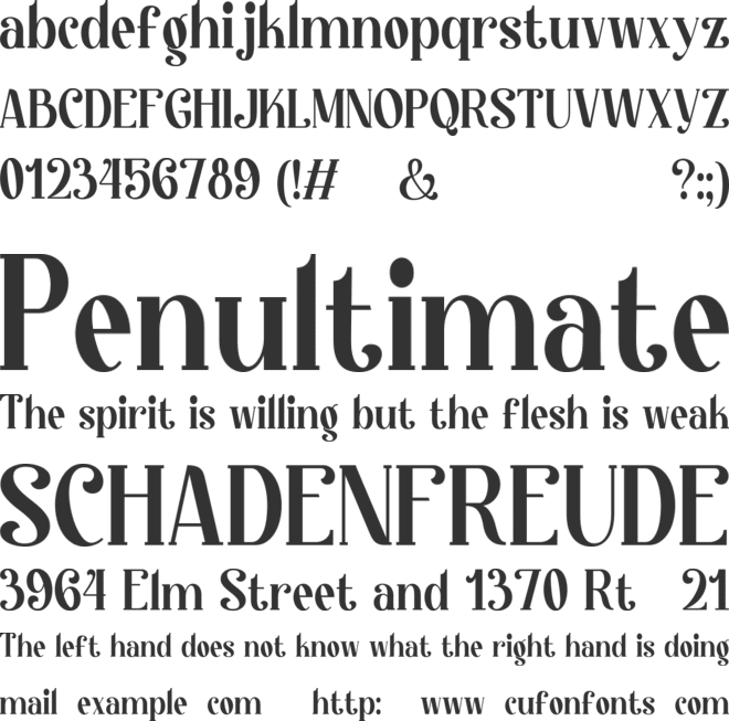 Kingstyle font preview