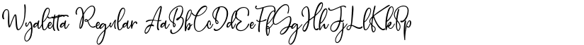 Wyaletta Regular font