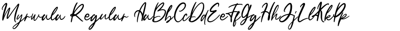 Myrwala Regular font