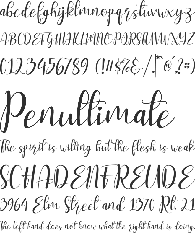 my love font preview