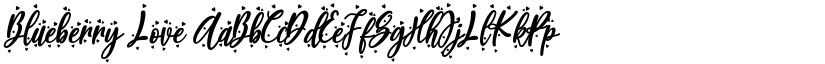 Blueberry Love font