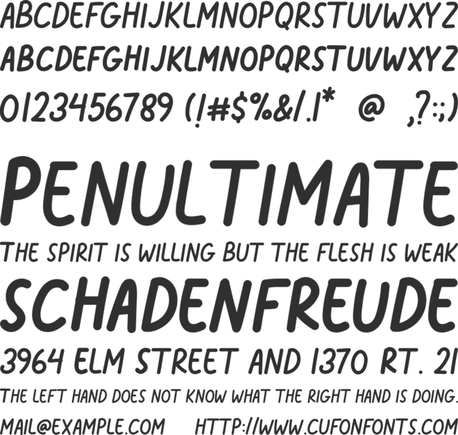 Dreame Patter font preview