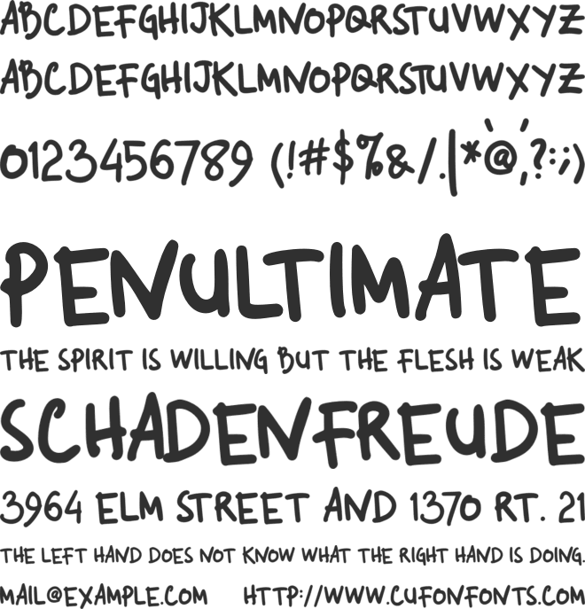 Groomer font preview