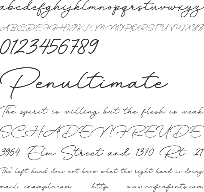 Rainbow Saturday font preview